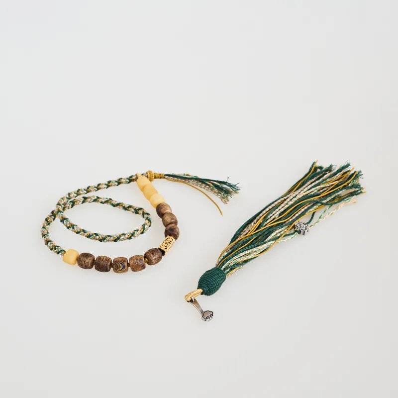 Agarwood Bead Rope Woven Bracelet BB-1 (Set)