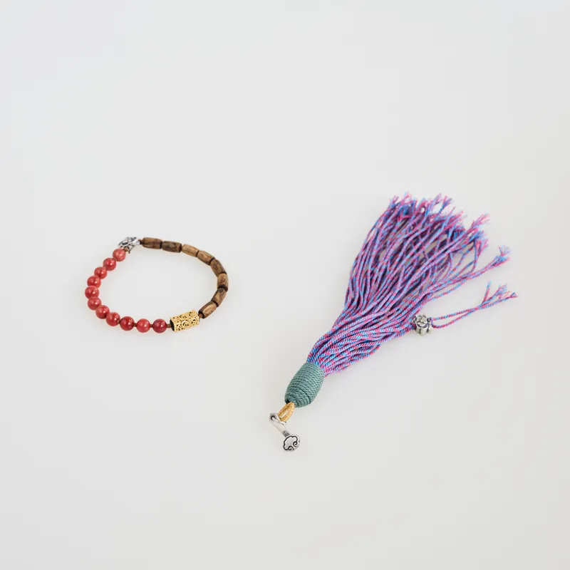 Agarwood Bead Rope Woven Bracelet BB-10 (Set)