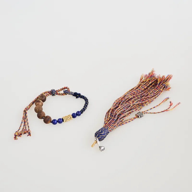 Agarwood Bead Rope Woven Bracelet BB-11 (Set)