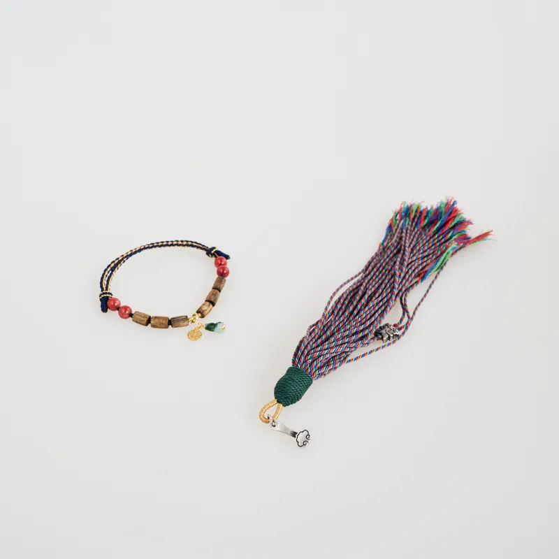Agarwood Bead Rope Woven Bracelet BB-4 (Set)