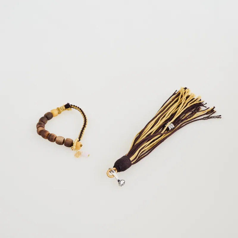 Agarwood Bead Rope Woven Bracelet BB-9 (Set)